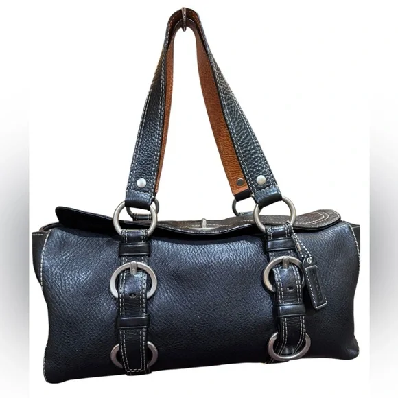 Coach Chelsea Pebble Leather Satchel - Picture 1 of 17